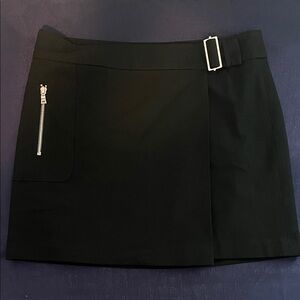 Laundry By Shelli Segal Black Mini Skirt with Silver Accents